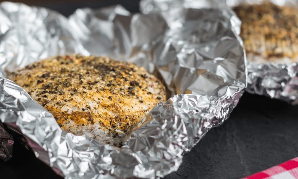 Cooked Camembert in Foil
