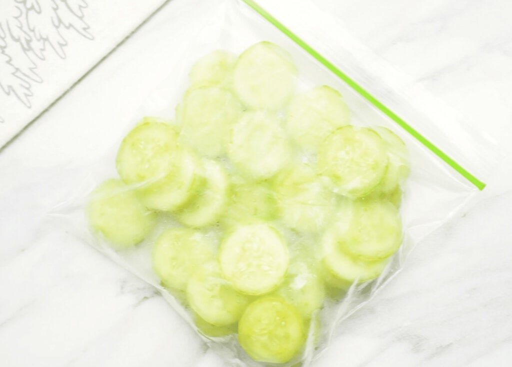 Freeze Cucumbers