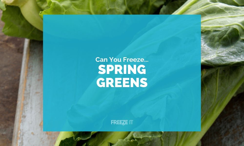 Can You Freeze Spring Greens