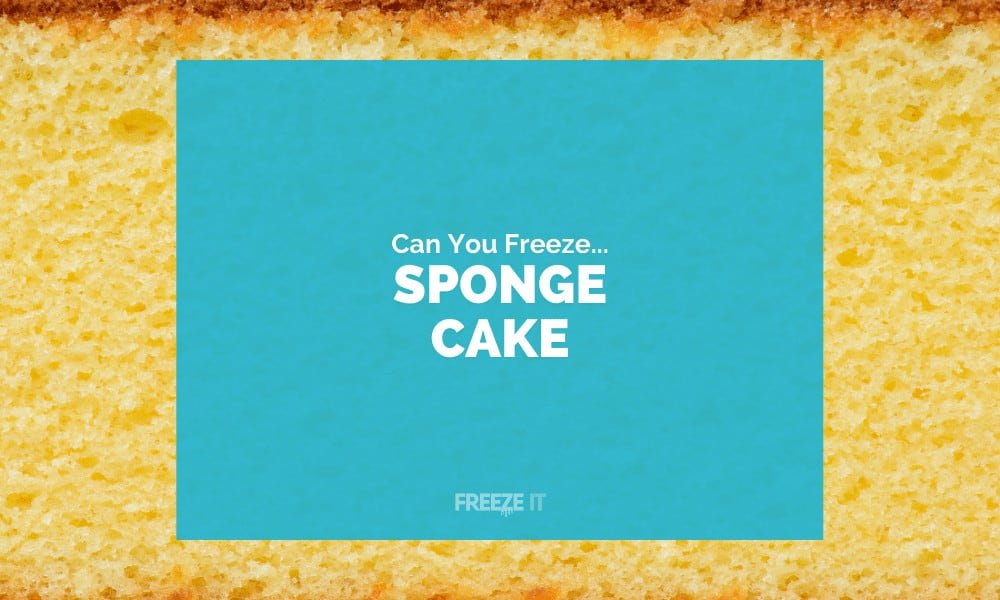 Can You Freeze Sponge Cake