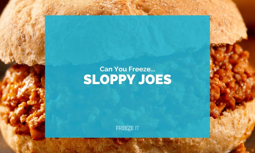 Can You Freeze Sloppy Joes