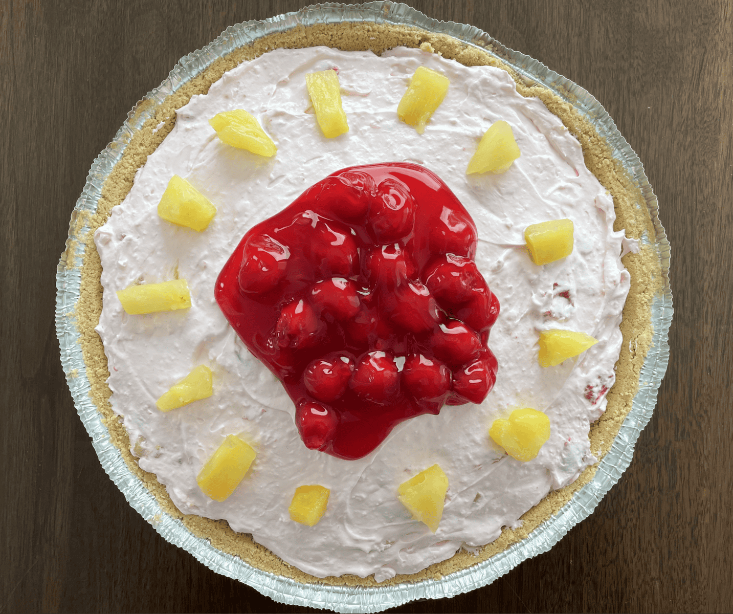 Whipped cream pie recipe (top down)